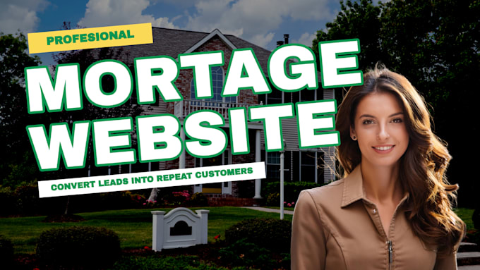 Bestseller - do mortgage landing page mortgage website mortgage calculator mortgage leads