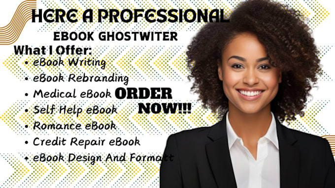 Gig Preview - Write self help ebook ghostwriter, book formatting, health and fitness, medical