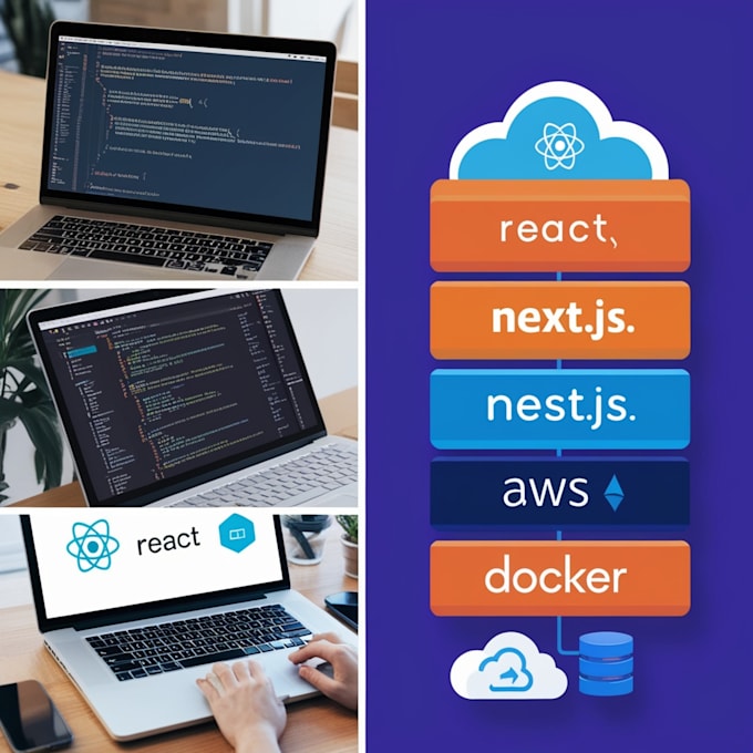 Bestseller - develop fullstack web apps with react nodejs and AWS