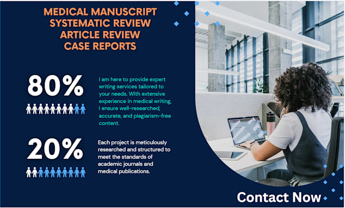 Gig Preview - Do medical manuscript, systematic review, review article, case report