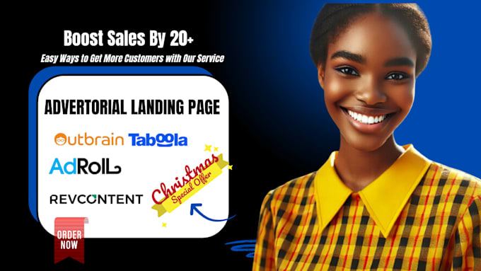 Gig Preview - Create advertorial landing page for native ads and outbrain, taboola and adroll