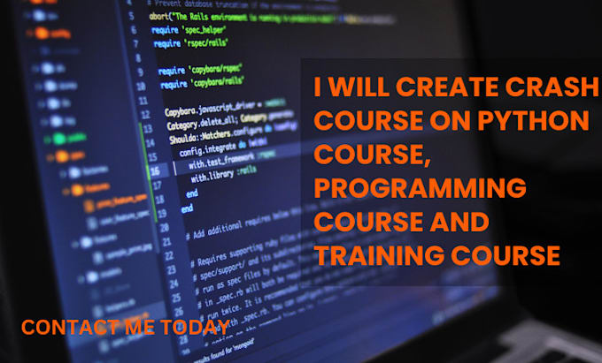 Gig Preview - Create crash course on python course, programming course and training course