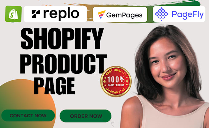 Gig Preview - Design shopify landing page shopify product page shopify website in 24 hours