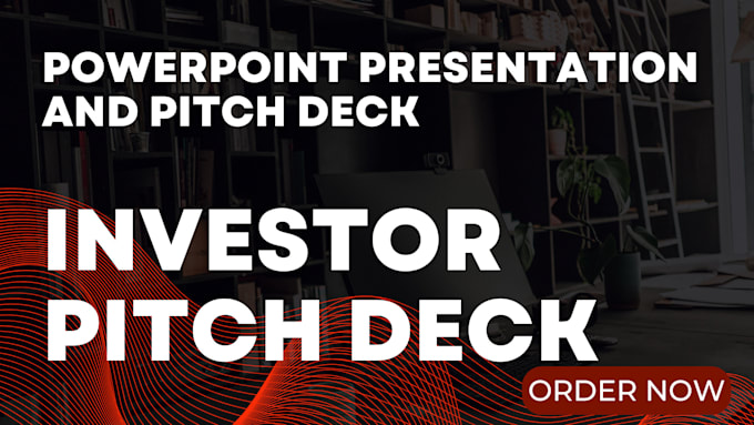 Gig Preview - Investor pitch deck design powerpoint template investor pitch deck for startups