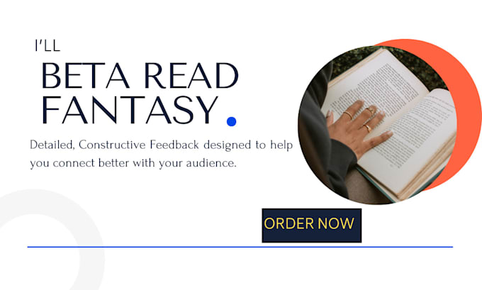 Gig Preview - Beta reader fantasy, romance beta reader, developmental edit, alpha reader