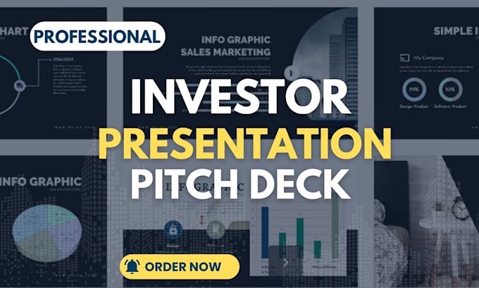 Gig Preview - Design powerpoint presentation design pitch deck ai investor for your business