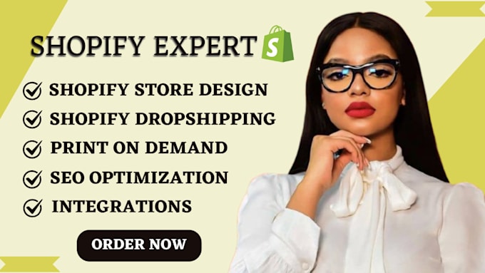 Gig Preview - Create shopify store, shopify dropshipping, shopify print on demand, redesign