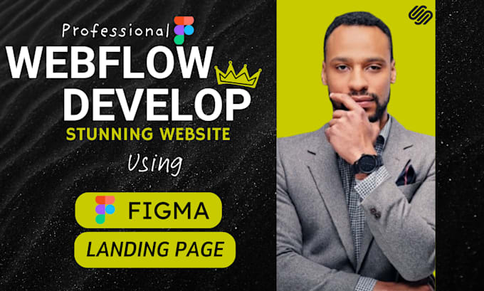 Gig Preview - Design website using webflow, framer, squarespace, wix website landing page