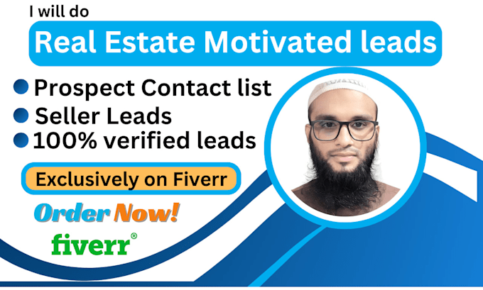 Gig Preview - Do real estate motivated seller leads, prospect contact list