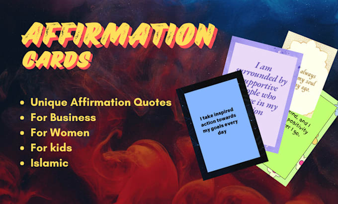 Gig Preview - Create affirmation cards for you