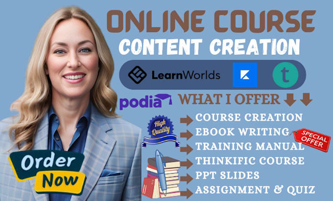 Bestseller - create online course content training manual course creation ebook writing