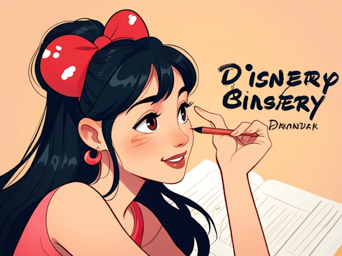 Gig Preview - Draw your portrait in disney cartoon style