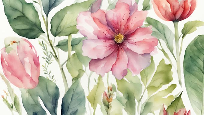 Gig Preview - Paint watercolor botanical illustrations