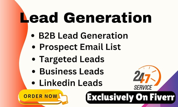 Gig Preview - Do targeted b2b lead generation, linkedin research and email list building