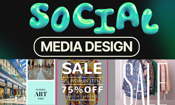 Gig Preview - Design attractive social media post ads banner cover or thumbnails