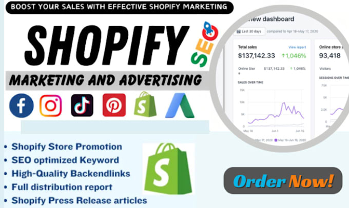 Gig Preview - Boost shopify sales or ecommerce dropshipping website shopify store