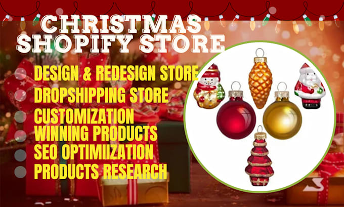 Gig Preview - Design modern christmas shopify store