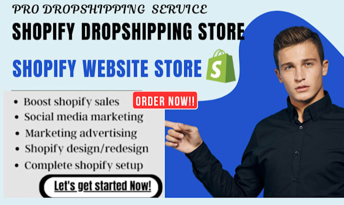 Gig Preview - Create shopify dropshipping store, build shopify store, shopify website