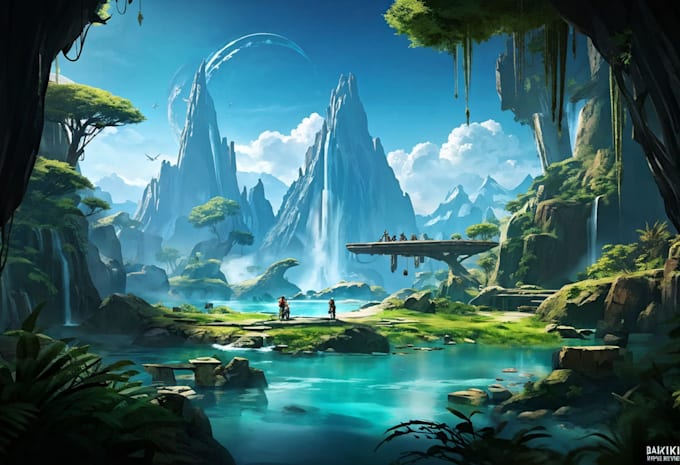 Gig Preview - Design an amazing environment concept art and background