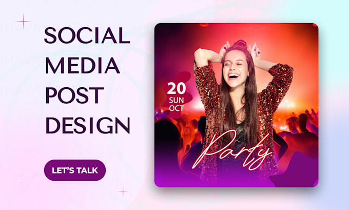 Gig Preview - Design creative social media posts, feed post for instagram, fb, linkedin