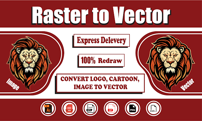 Gig Preview - Do fast, professional vector tracing and convert images to high quality vectors