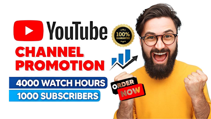 Bestseller - do supersonic youtube promotion, boost channel performance, grow subscription