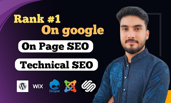 Gig Preview - Do on page and technical SEO optimization for your website