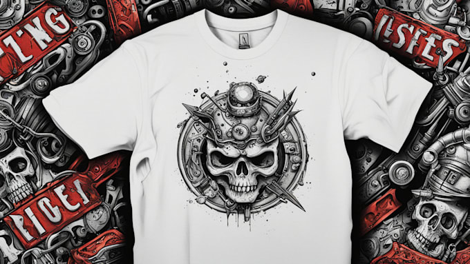 Gig Preview - Draw an original custom tshirt graphic design for your store