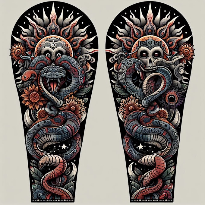 Bestseller - create unique custom tattoo design, tattoo sleeve