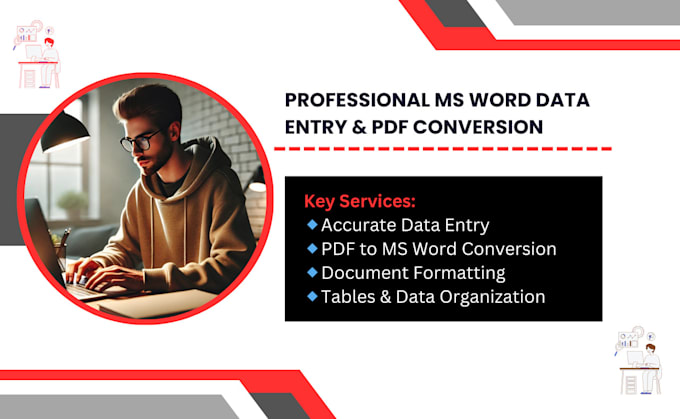 Bestseller - provide you ms word data entry and PDF conversion services