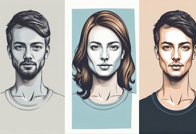 Gig Preview - Design your portrait vector art illustration