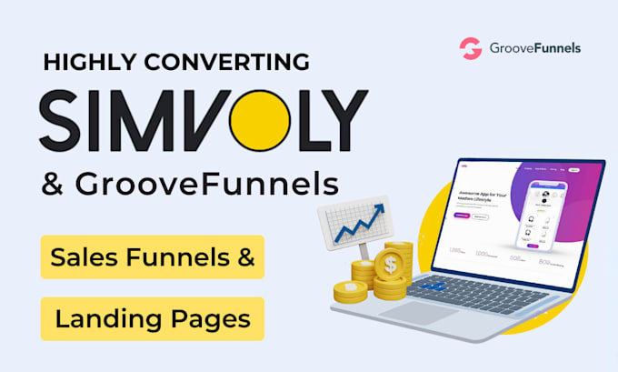 Gig Preview - Build high converting sales funnels and landing pages on simvoly, groovefunnels