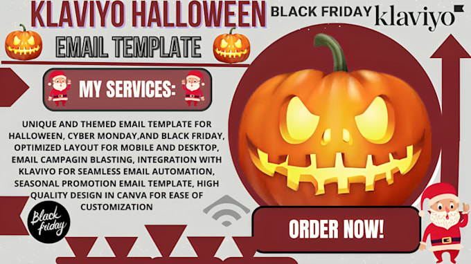 Gig Preview - Do klaviyo black friday email template, brevo halloween christmas newsletter