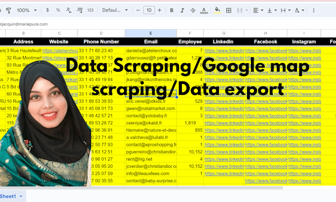 Gig Preview - Do google maps data scraping data mining web scraping data extraction