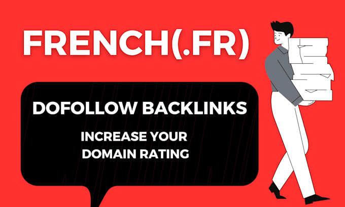 Gig Preview - Boost your website DR with dofollow french backlinks