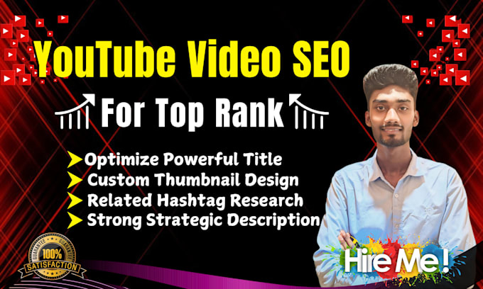 Gig Preview - Grow your youtube channel with video SEO