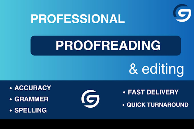 Gig Preview - Proofread and copyedit your document