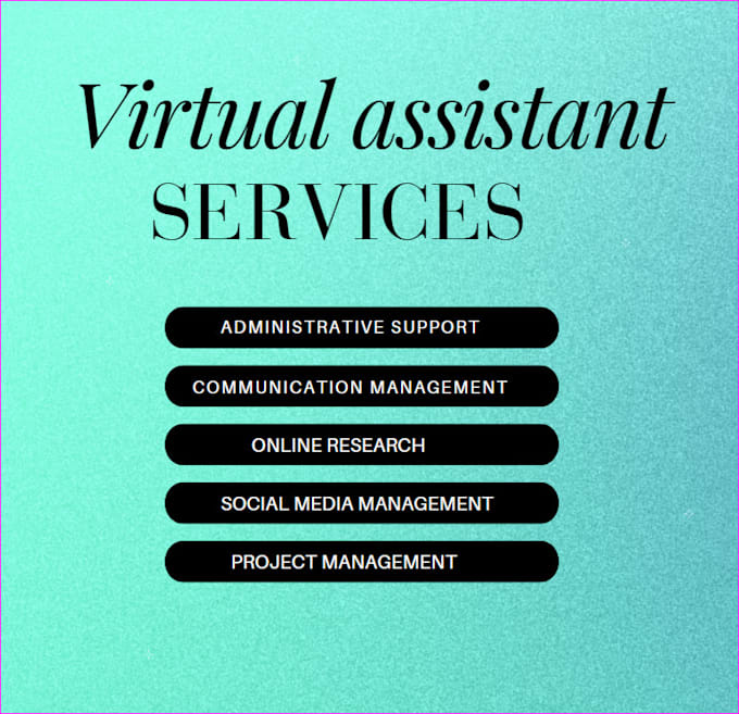 Gig Preview - Be your virtual assistant for long term projects