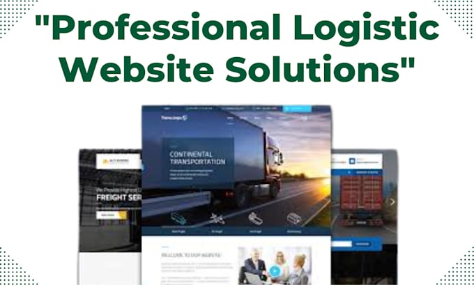 Gig Preview - Custom logistic website development