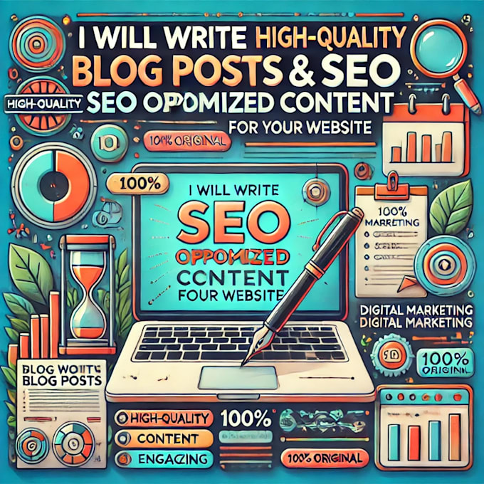 Gig Preview - Write high quality blog posts, SEO optimized content for your product or website