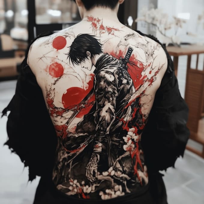 Gig Preview - Create a anime tattoo desing that you want