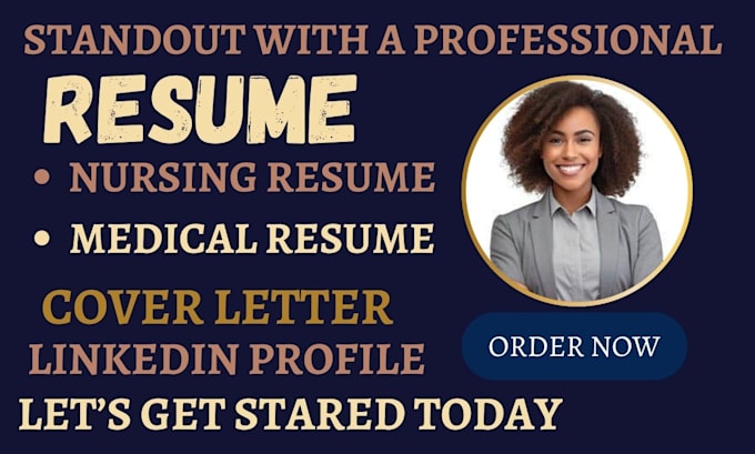 Gig Preview - Craft nursing resume, medical resume, healthcare resume, doctor resume writing