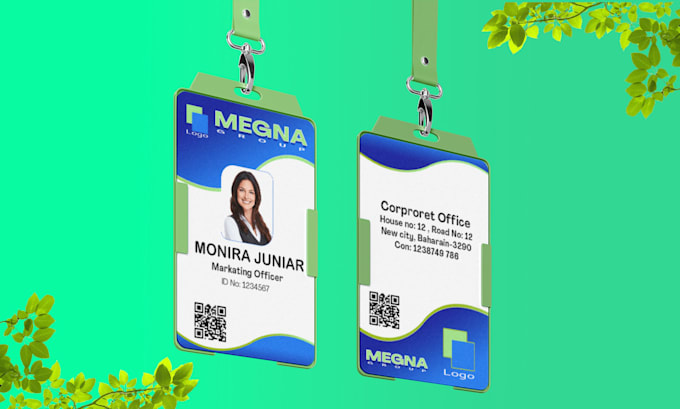 Gig Preview - Design a beautiful premium id card badge name tag