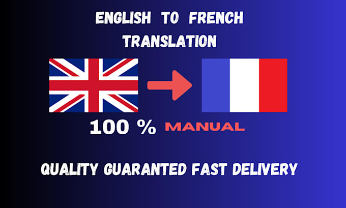 Gig Preview - Provide a manual translation from french to english