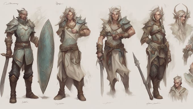 Gig Preview - Fantasy character design and concept art