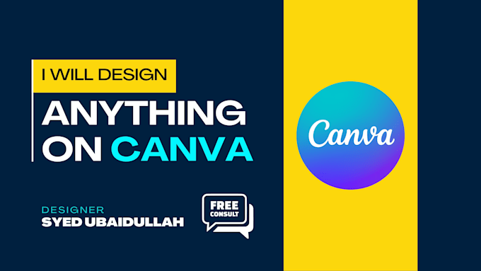 Gig Preview - Design anything on canva