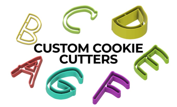 Gig Preview - Create 3d printable alphabet cookie cutters