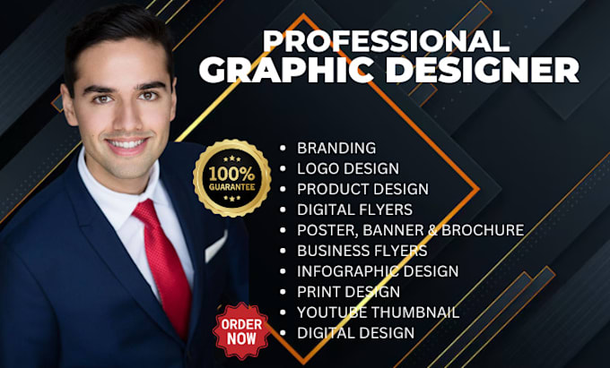 Gig Preview - Be your professional graphics designer, logo design, flyer design, label design