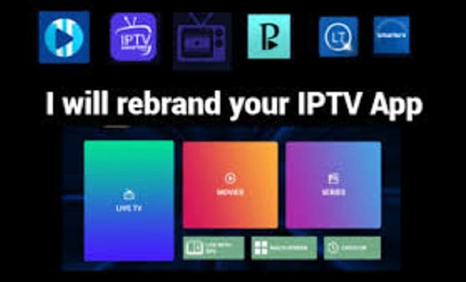 Gig Preview - Iptv rebrand android iptv app sparkle tv smarters tivimate ibo player xciptv apk