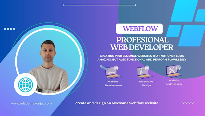 Gig Preview - Be your webflow developer, design and develop webflow website, figma to webflow